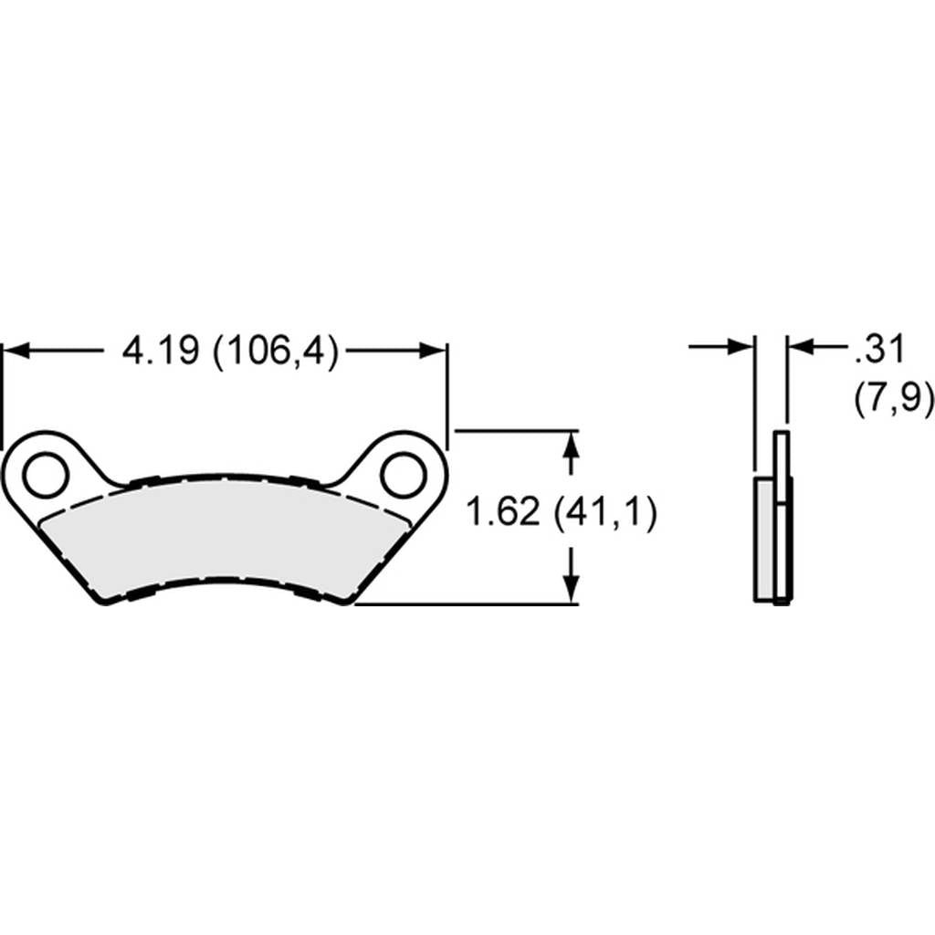 WILWOOD 150-10356K Pad,Brake,Dh4e,W/Shim,Axle Set Photo-0 