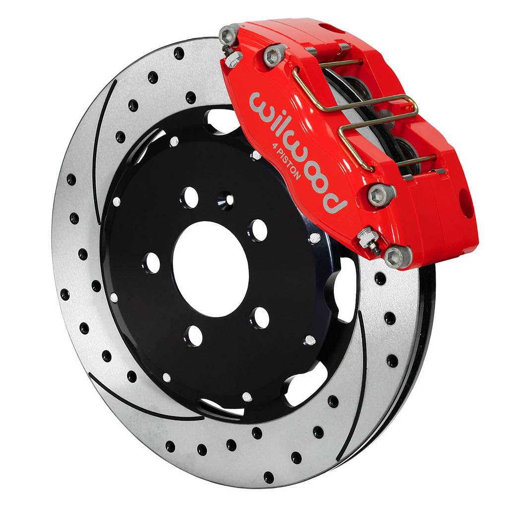 WILWOOD 140-8276-DR Kit,Front,Dpr-Ds,Vw Golf,2002,12.19 Rotor,Performance Drilled,Red Photo-0 