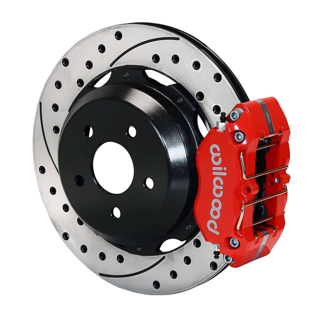 WILWOOD 140-7006-DR Kit,Rear,Wrx,Subaru,12.19 Rotor Drilled,Red Photo-0 