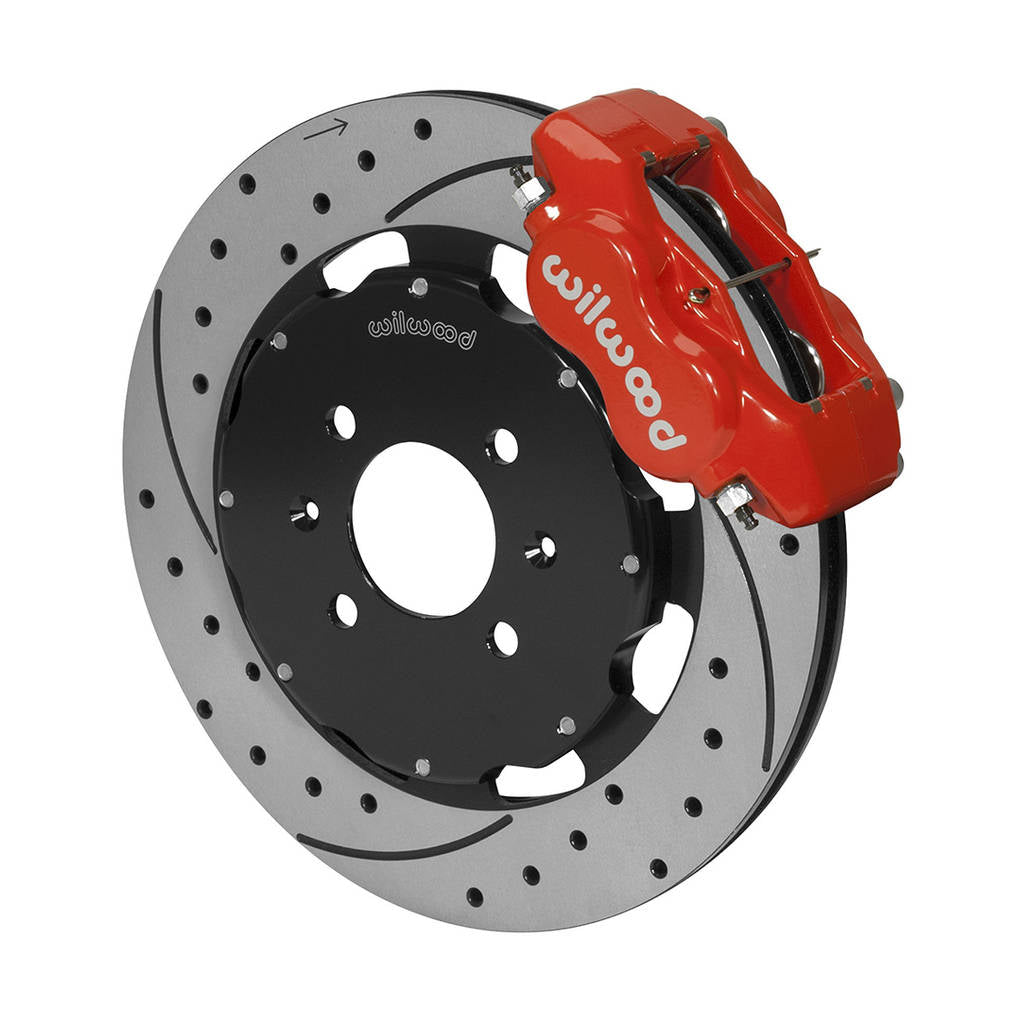 WILWOOD 140-6310-DR Kit,Front,Civic,Oem,240mm,Rotor Drilled,Red Photo-0 