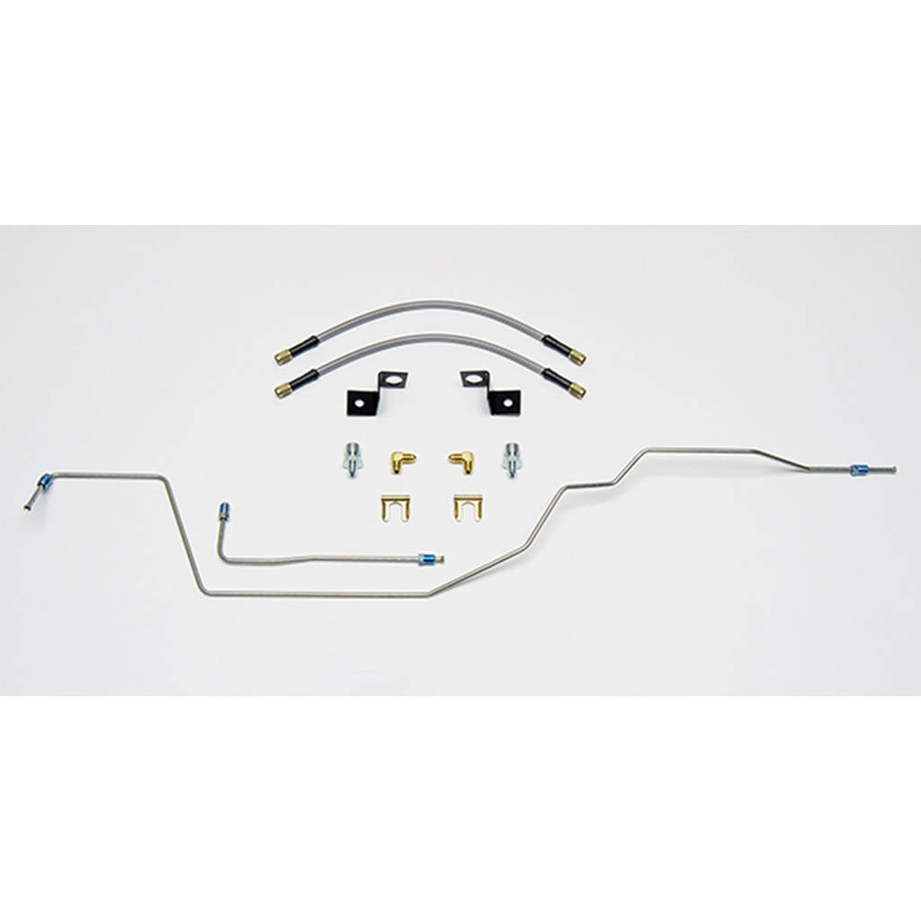 WILWOOD 220-15277 Flexline Kit,14in.,M10-1.0 If,90 Deg,Npt W/Bracket Photo-0 