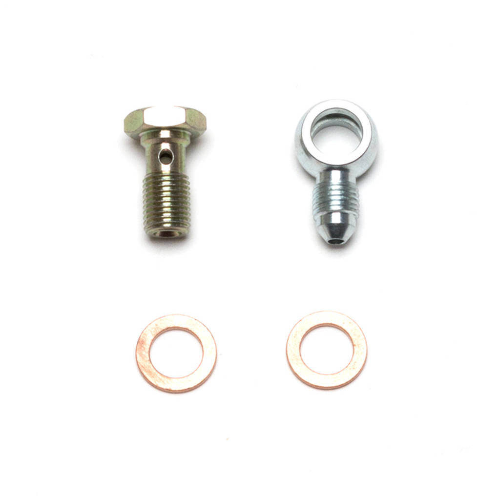 WILWOOD 220-13674 Fitting Kit,Banjo,-3 Male,3/8-24 Banjo Bolt & Washers Photo-0 
