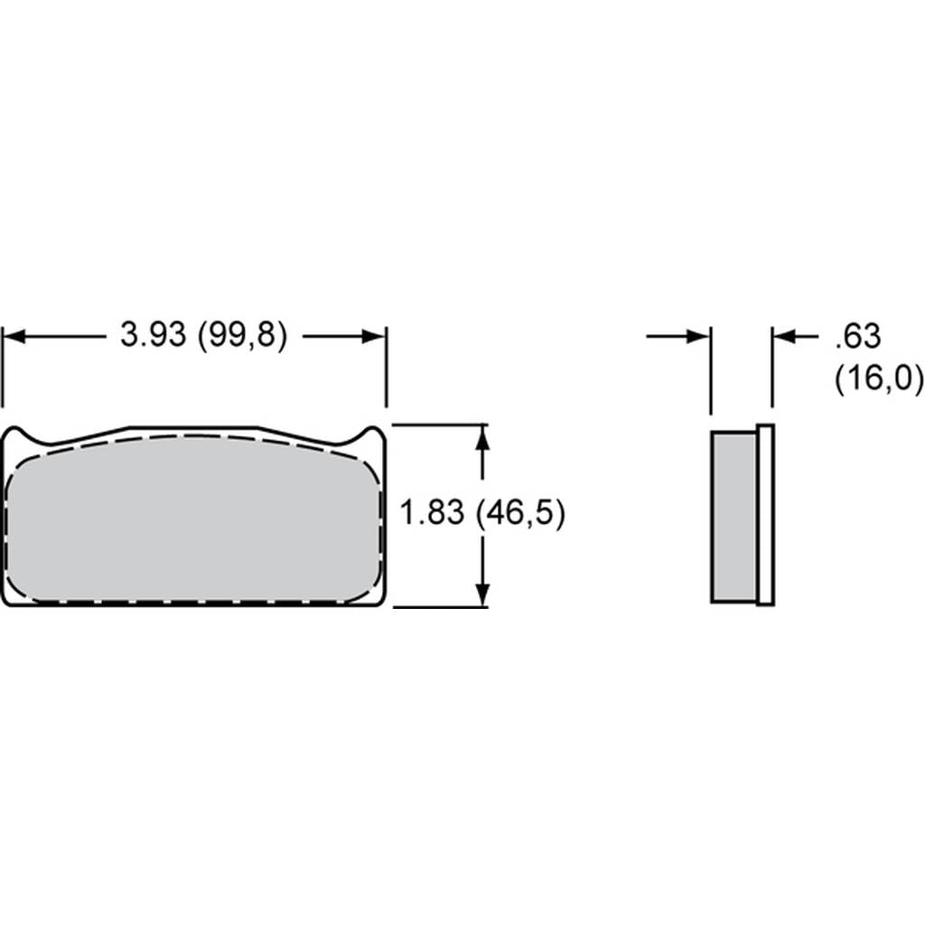 WILWOOD 15A-5887K-B Pad,8316a,Bedded,Ir-Gt,Poly Matrix,Axle Set Photo-0 