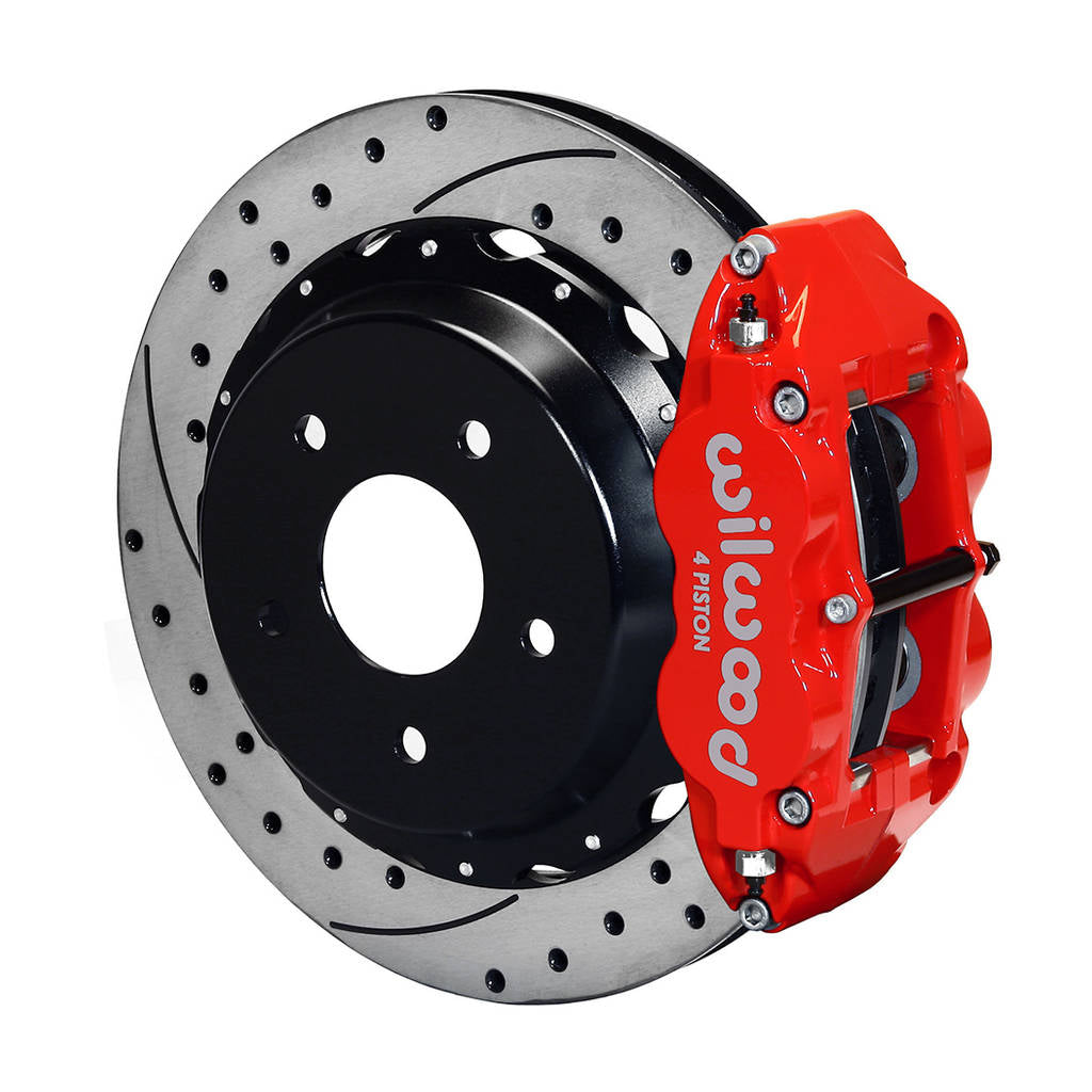 WILWOOD 140-9830-DR Kit,Rear,Camaro,98-02,12.88 Rotor Drilled,Red Photo-0 