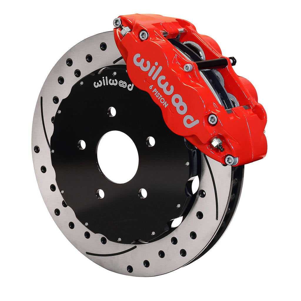 WILWOOD 140-8921-DR Kit,Front,Vette,97-13,Fnsl6r,13.00 Rotor Performance Drilled,Red Photo-0 