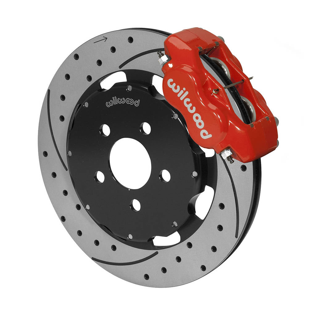WILWOOD 140-6376-DR Kit,Front,Pt,Srt/4,12.19 Rotor Drilled,Red Photo-0 