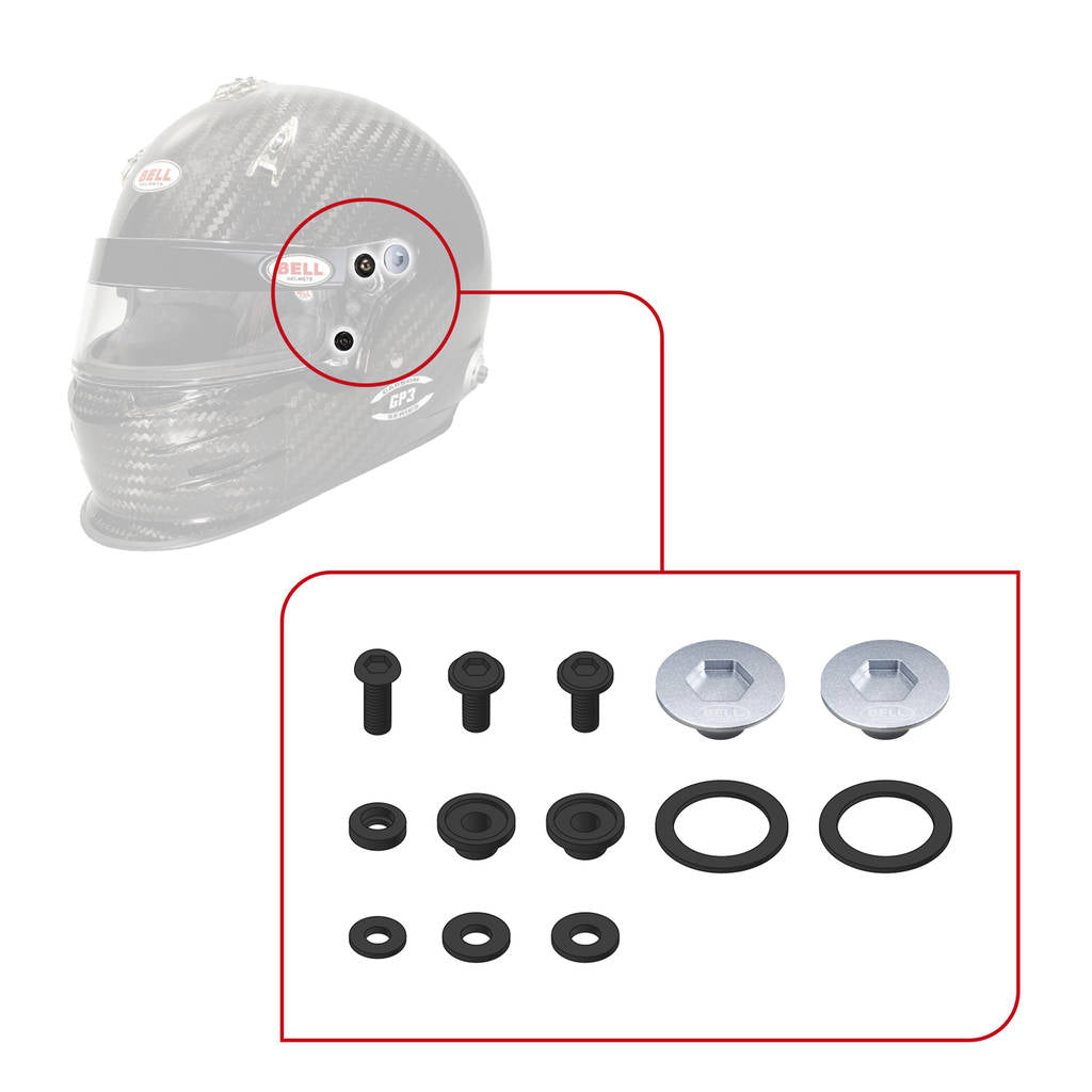 BELL 2020006 SV (SE03/SE05) Pivot kit & Screws, purple Photo-1 