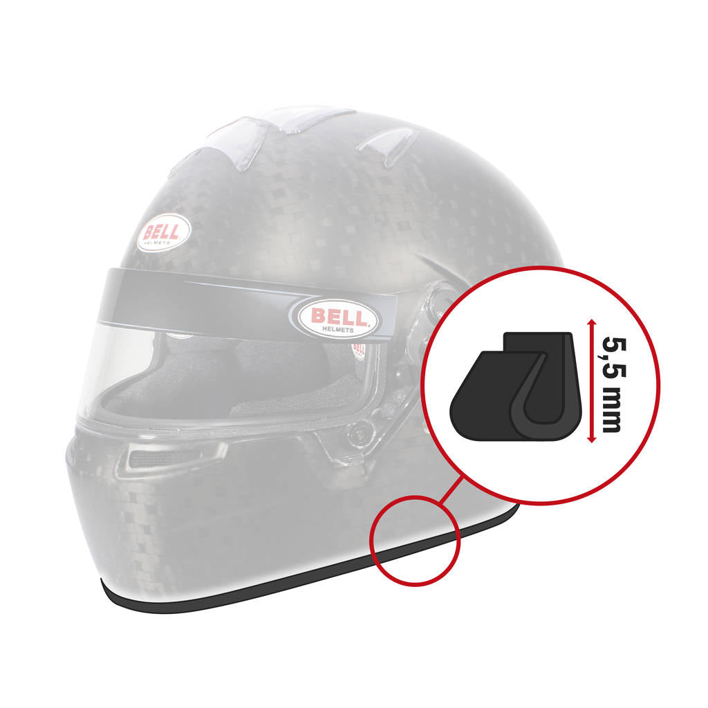 BELL 2090031 Rubber profile kit - trim edge advanced, 5.5mm, 1m length, black Photo-0 