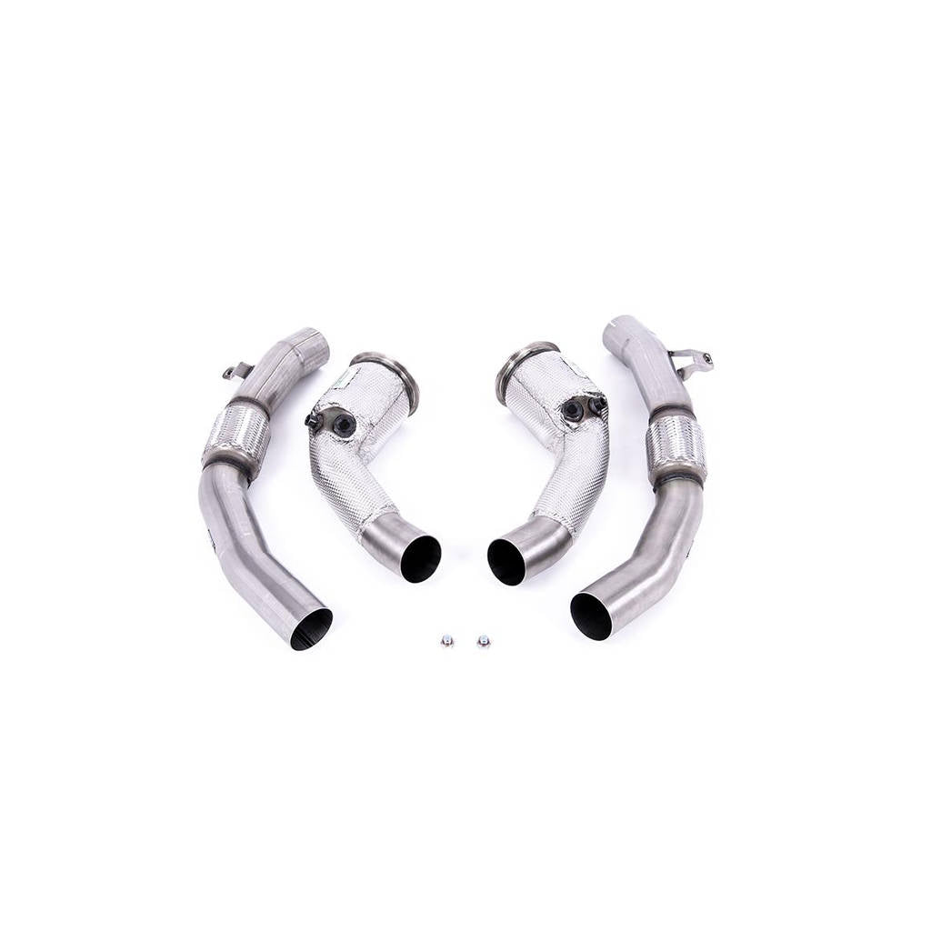 MILLTEK SSXAU909 Large Bore Downpipes and Hi-Flow Sports Cats AUDI RS6 C8 4.0 V8 bi-turbo (Non OPF/GPF) 2020 - 2022 Photo-0 