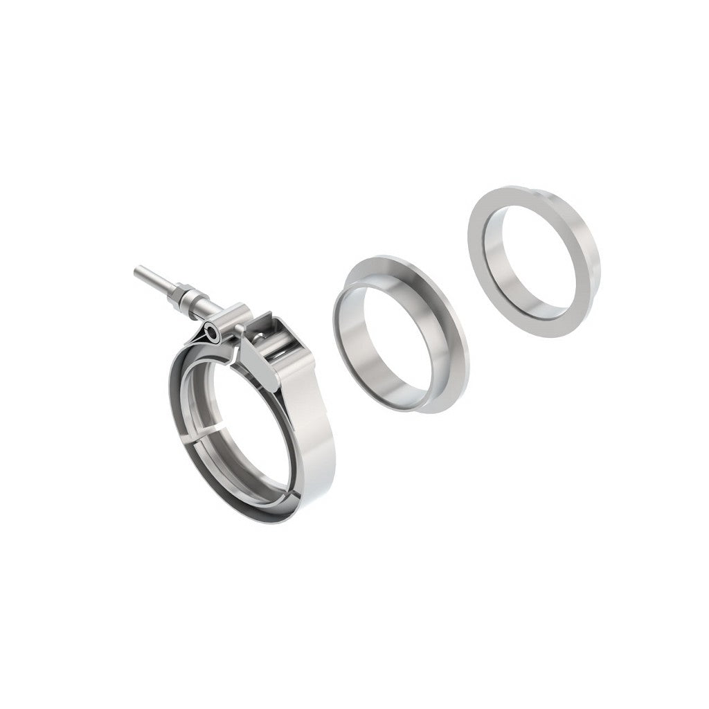 BORLA 18008 CLAMP: V-BAND 2.5" T304SS 3 pcs.: Male Flange, Female flange, Clamp Photo-0 