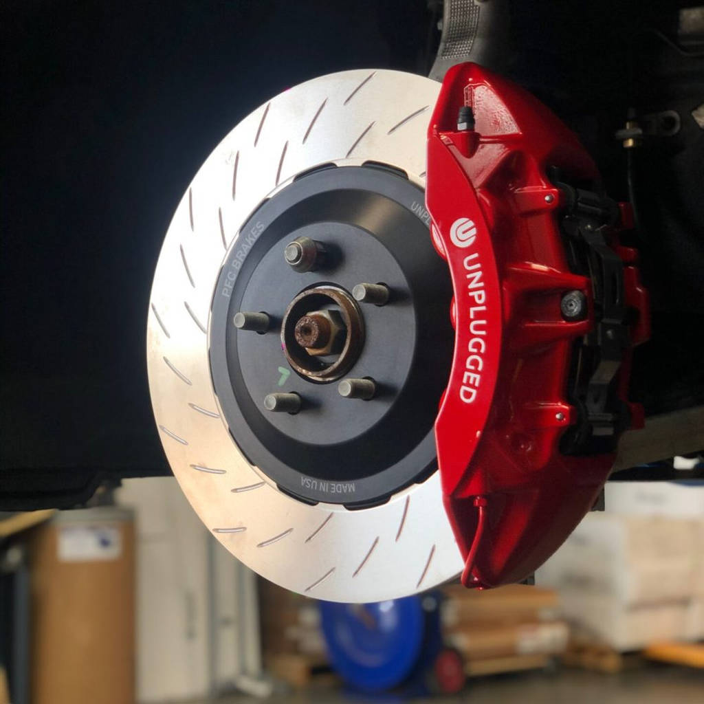 UNPLUGGED PERFORMANCE UP-M3MY-317-3.1 Front Big Brake 6 Piston Kit, UP x PFC 394mm Iron Rotors, Street Pads for TESLA Model 3 / Y Photo-8 
