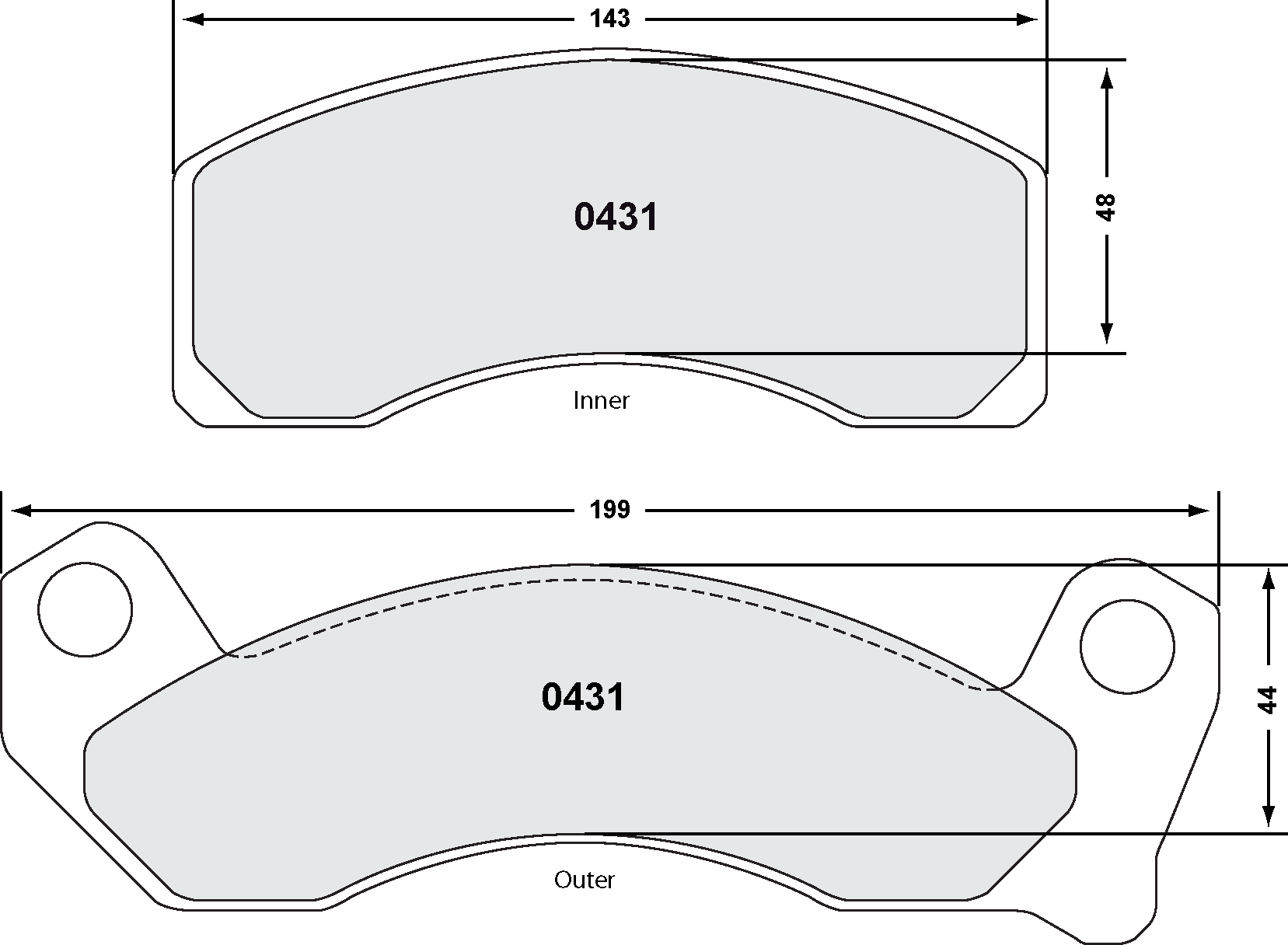 PFC 0431.22 Brake pads Z-RATED front D MUSTANG V10 Photo-0 