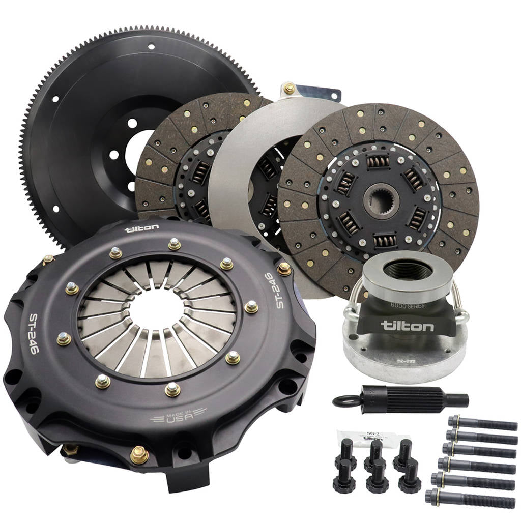 TILTON 55-1005 ST-246 TWIN DISC CLUTCH KIT, ORGANIC DISCS, CAMARO SS/Z28 GEN5, INCLUDES HRB Photo-0 