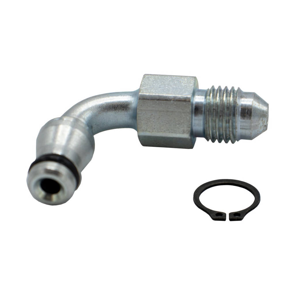 TILTON 79-523 FITTING, INLET, SWIVEL, 90 DEG MALE AN4, FOR 79-SERIES MASTER CYL Photo-0 