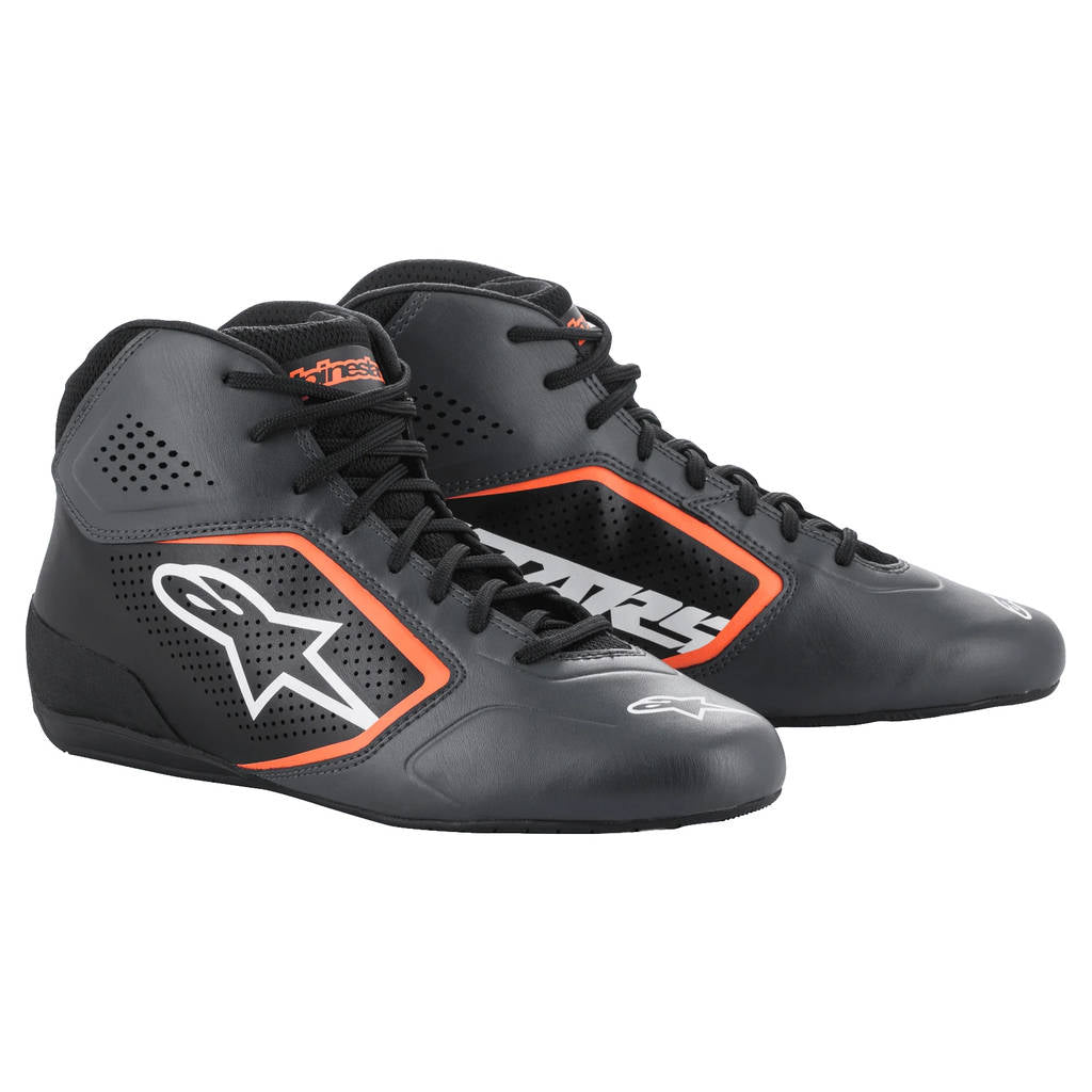 ALPINESTARS 2711521_9140_5 Karting shoes TECH-1 K START V2, asphalt/black/orange fluo, Size 37 Photo-0 