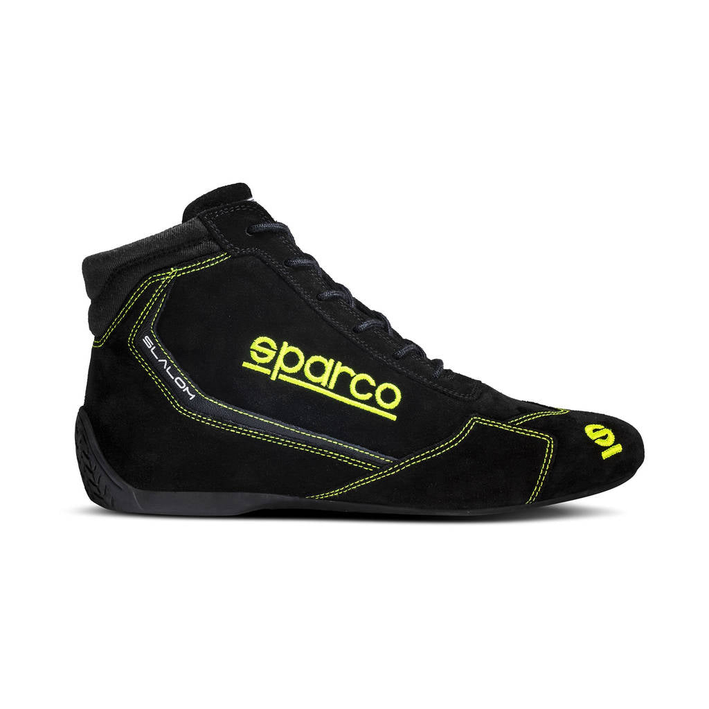 SPARCO 00129543NRGF Racing shoes SLALOM 2022, FIA 8856-2018, black/yellow, size 43 Photo-1 