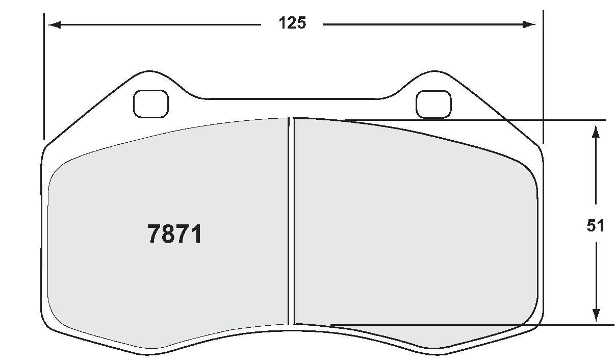 PFC 7871.13.16.44 Front brake pads RACE 13 CMPD 16mm ABARTH 695 1.4 Turbo 2009- Photo-0 
