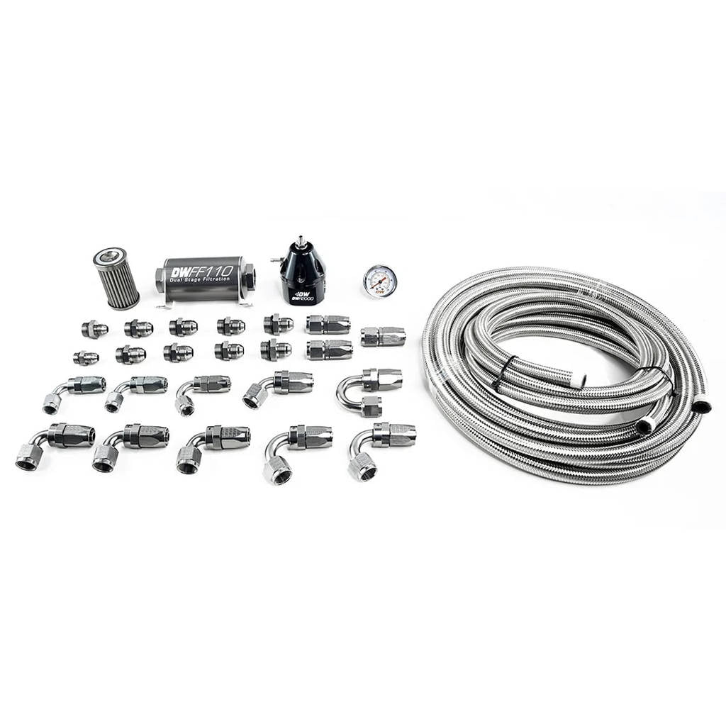 DEATSCHWERKS 6-605 X2 Series Pump Module -10AN CPE Plumbing Kit for 2011-19 Ford Mustang Photo-0 