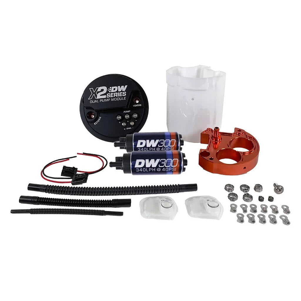 DEATSCHWERKS 9-301-7050 X2 Series Fuel Pump Module with Dual DW300 Pumps for 2008-21 WRX/STI, 2008-18 Forester Photo-0 