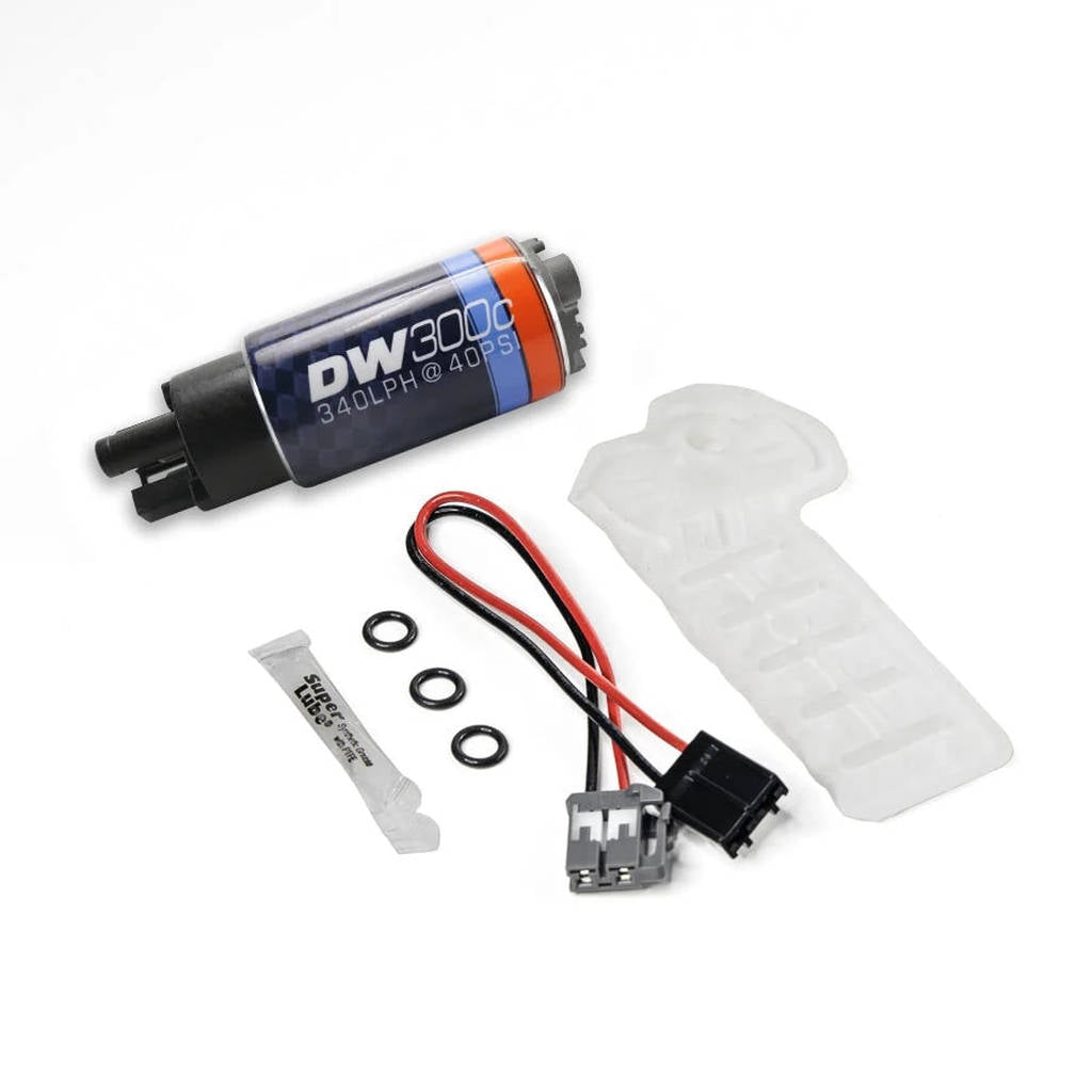 DEATSCHWERKS 9-307-1061 DW300C Series, 340lph compact fuel pump without mounting clips, and install kit for 2016+ Infinity Q50 Photo-0 