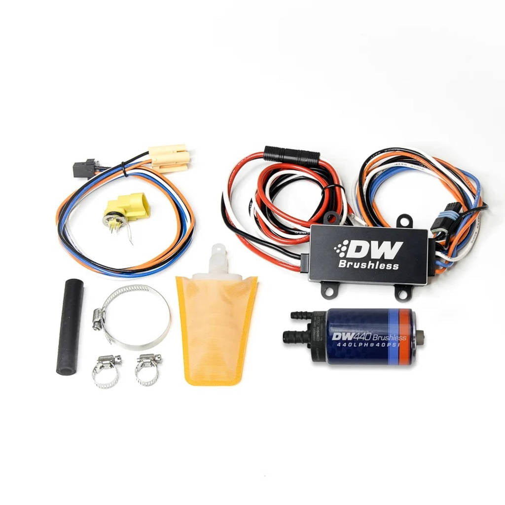 DEATSCHWERKS 9-441-C102-0913 DW440 Brushless, In-tank brushless fuel pump 440lph w/ install kit for 1994-1998 Nissan 240SX (S14) Photo-0 