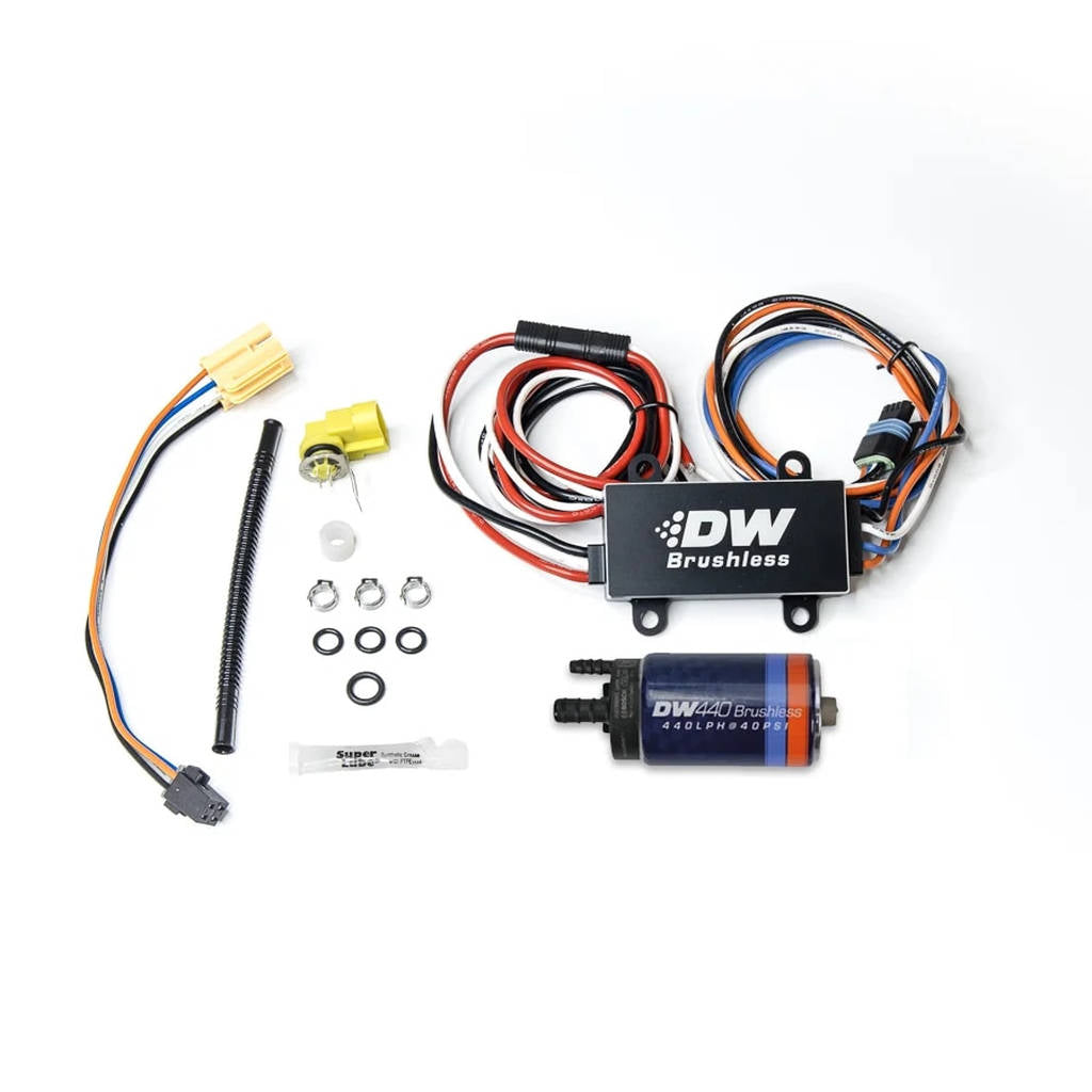 DEATSCHWERKS 9-442-C102-0902 DW440 Brushless, In-tank brushless fuel pump 440lph + C102 controller w/ install kit for 2016+ Chevy Camaro Photo-0 