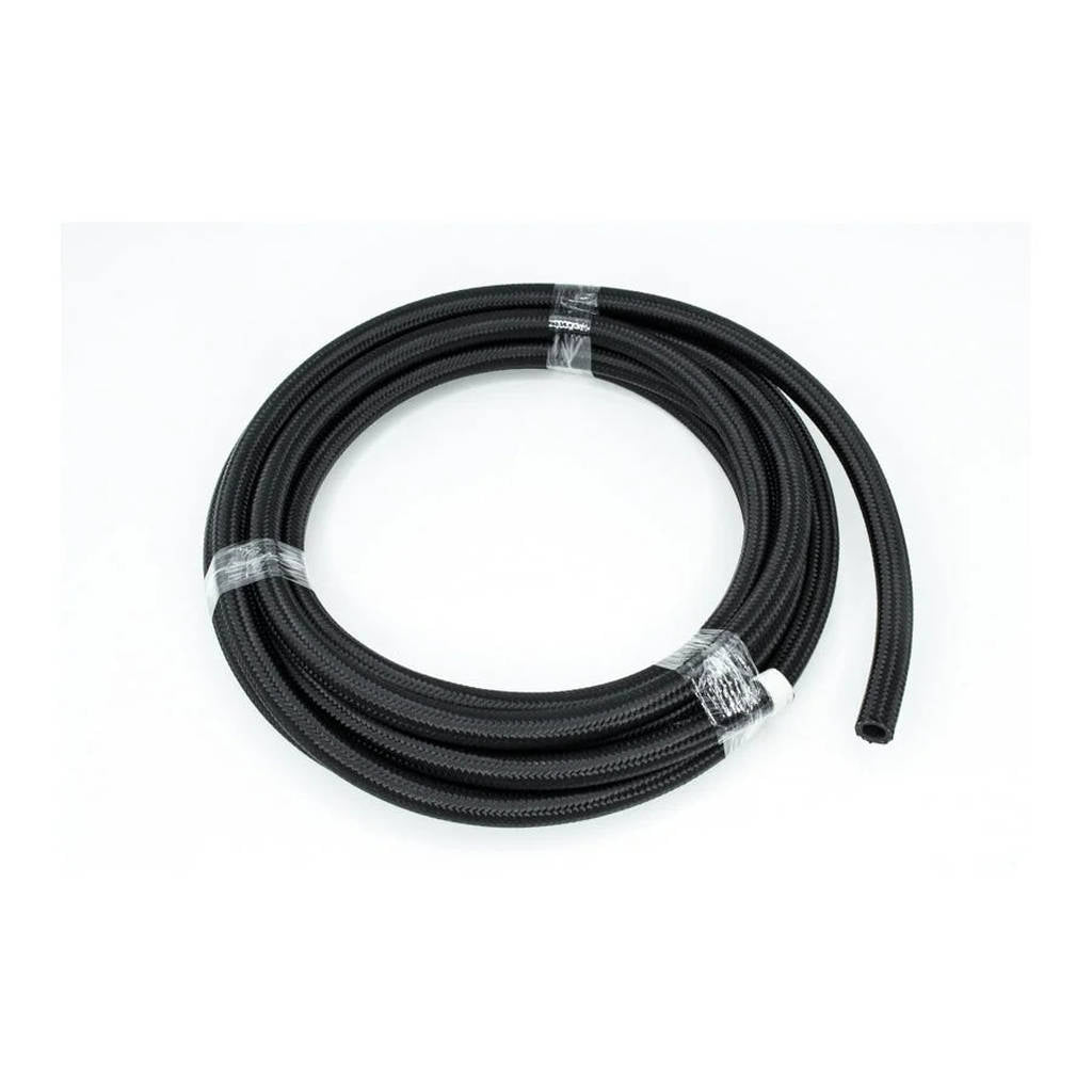 DEATSCHWERKS 6-02-0816-20 8AN Black Nylon Braided CPE Hose, 20 feet Photo-0 