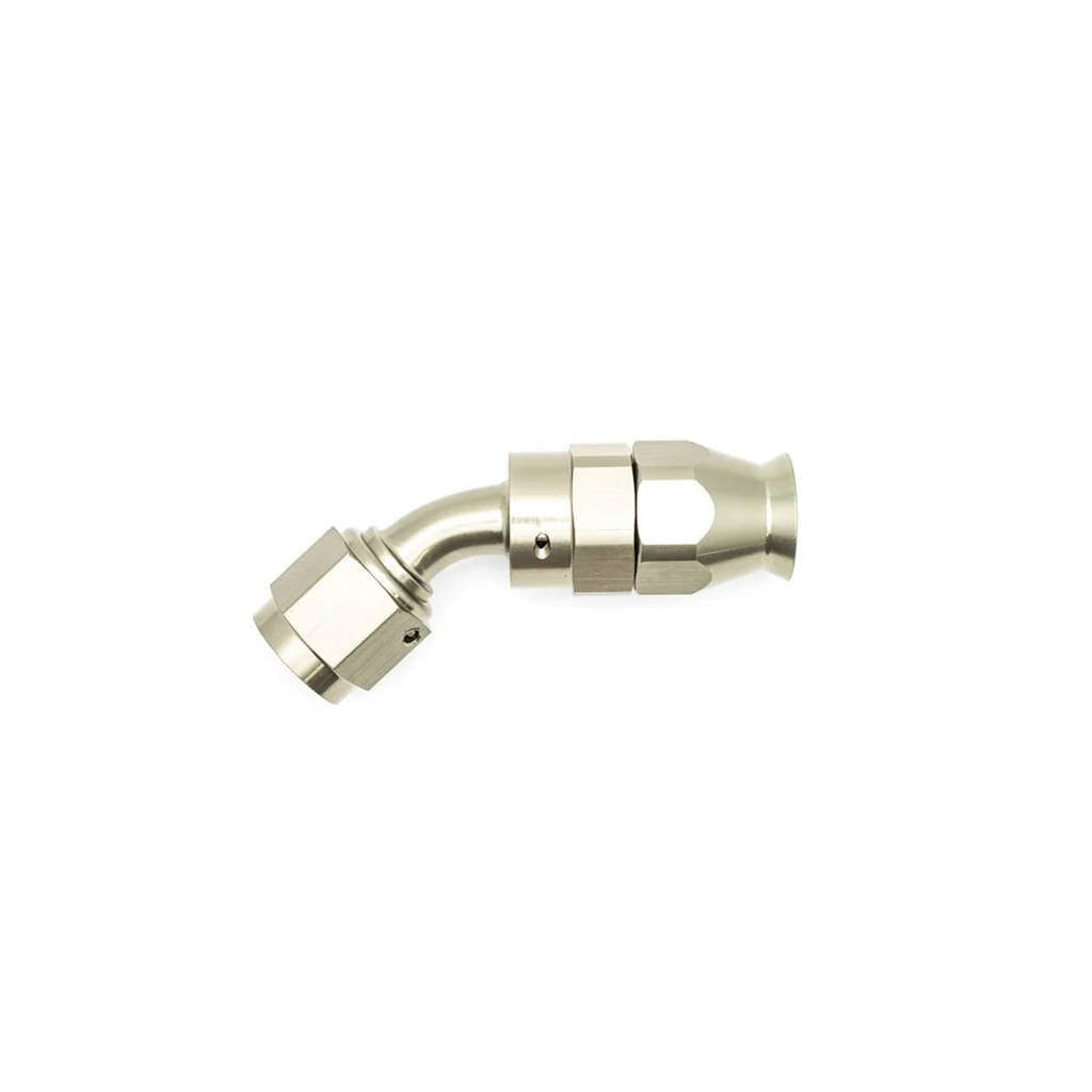 DEATSCHWERKS 6-02-0851 6AN Female Swivel 45-degree Hose End PTFE (incl 1 Olive Insert) Photo-0 