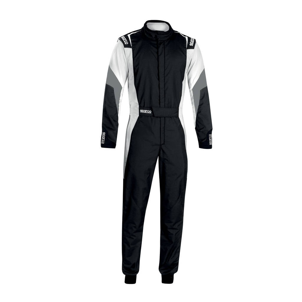 SPARCO 00114452NBGR COMPETITION Racing suit 2022, FIA 8856-2018, black/white/grey, size 52 Photo-0 