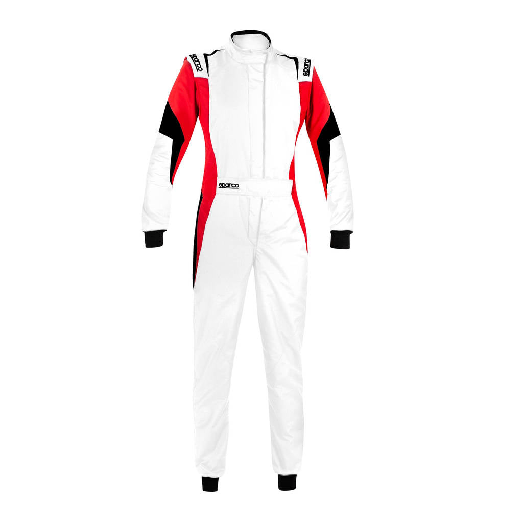 SPARCO 001144L36BRNR COMPETITION LADY R567 Racing suit, FIA 8856-2018, white/red, size 36 Photo-0 