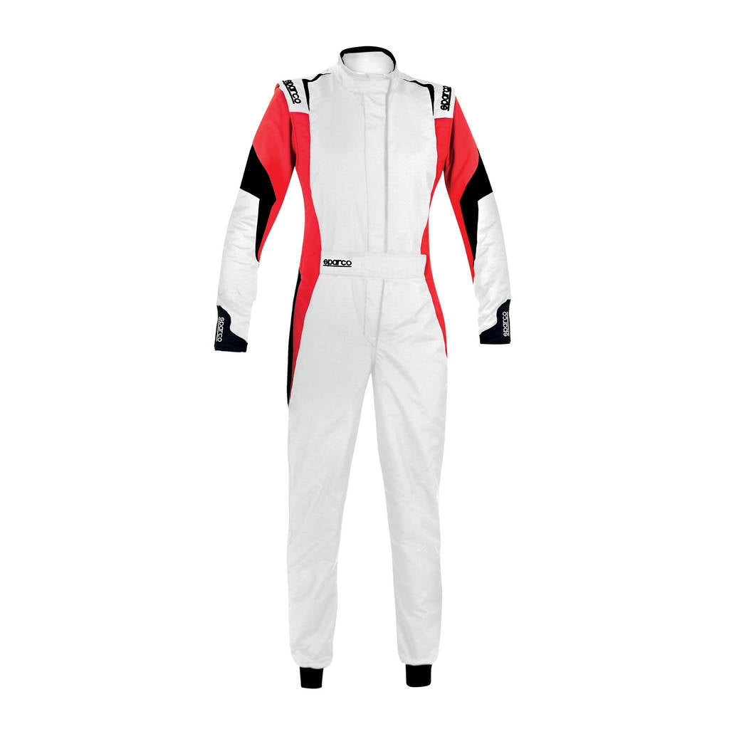 SPARCO 001144L50BRNR COMPETITION LADY R567 Racing suit, FIA 8856-2018, white/red, size 50 Photo-0 