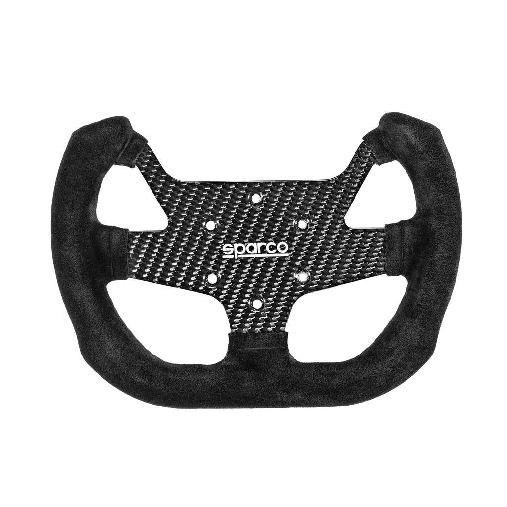 SPARCO 015PC271SSN F-10C Steering wheel, suede, diameter 270mm, grip 35 mm, carbon, flat Photo-0 