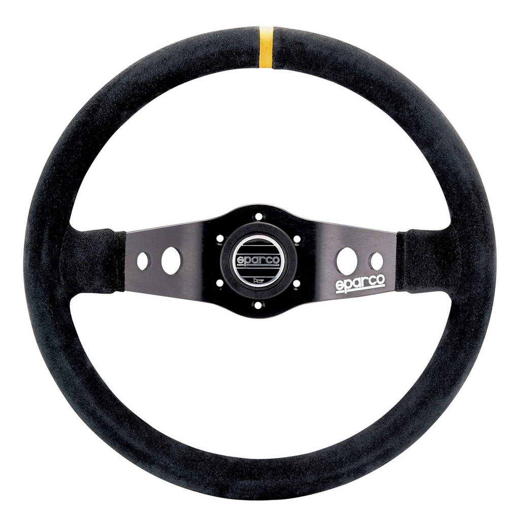 SPARCO 015R215CSN Steering wheel R215, suede, black, diam.350mm, reach 90mm Photo-1 