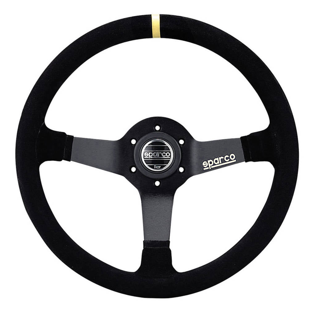 SPARCO 015R345MSN Steering Wheel R345, Suede, Black, Diam. 350mm, Reach 63mm Photo-0 
