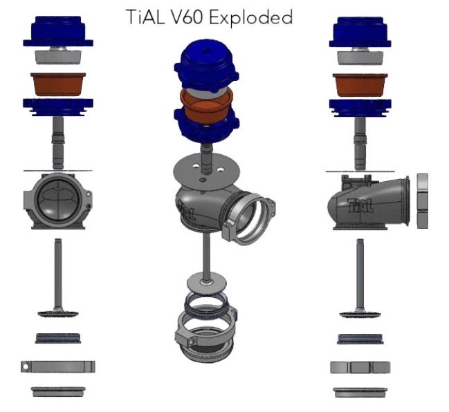 TIAL 001838 LG BLUE SPRING: 1.0 Bar/14.50 psi for WG38/40, .9 Bar/13.05 psi for WG44/46 FV0023374 REV Photo-2 