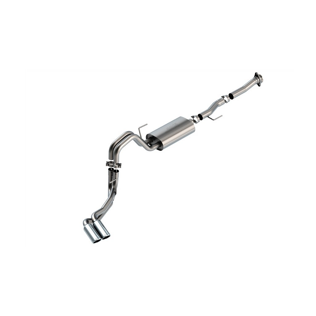 BORLA 140876 Cat-Back™ System F-150 2021 5.0L V8 AT 2+4WD 2DR RC STB (122.8" WB) XL, XLT 3", 2.25" "S-TYPE" S RD RL AC S TIP: 4" RD X 14" CHROME Photo-0 