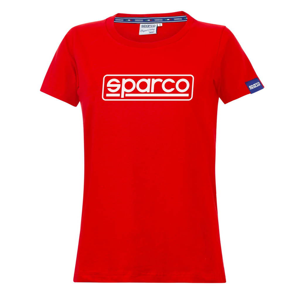 SPARCO 01325RS2M T-SHIRT LADY "FRAME", red, size M Photo-0 