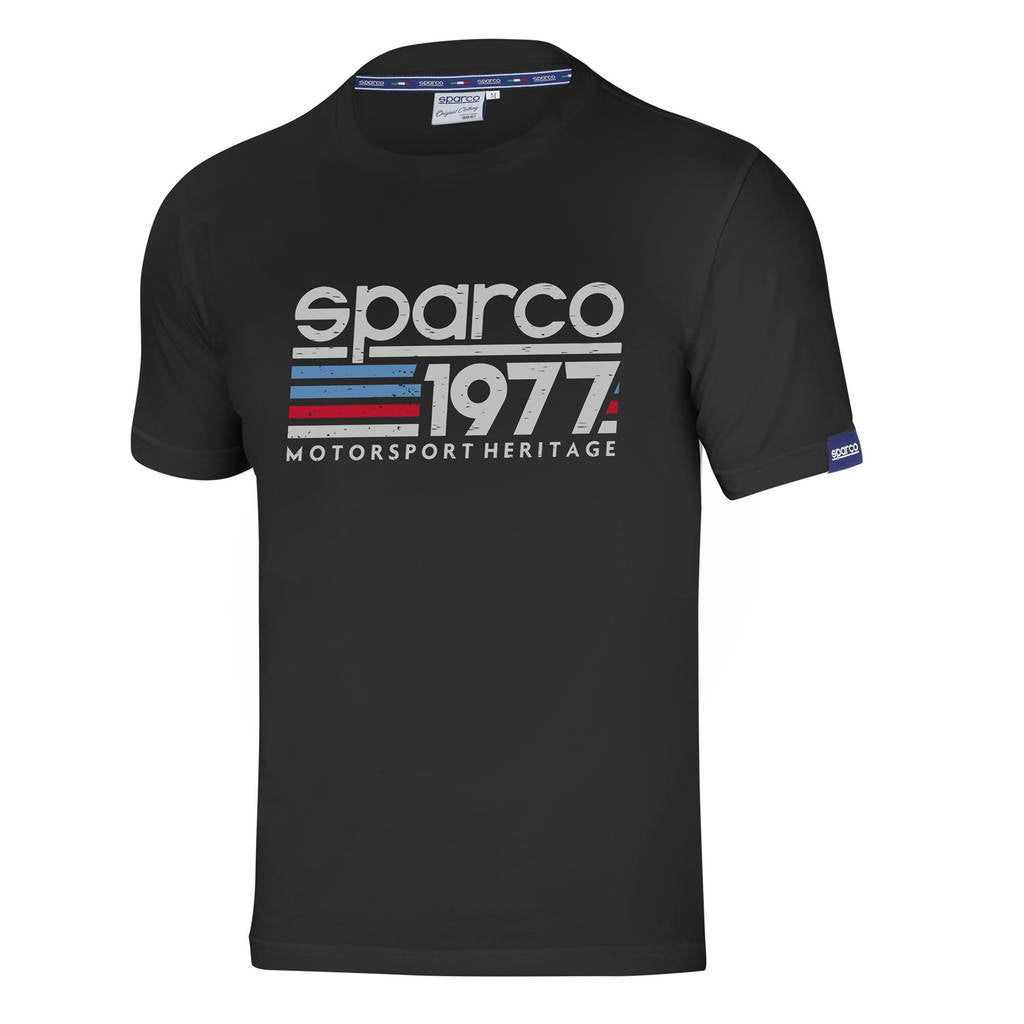 SPARCO 01329NR2M T-SHIRT "1977", black, size M Photo-0 