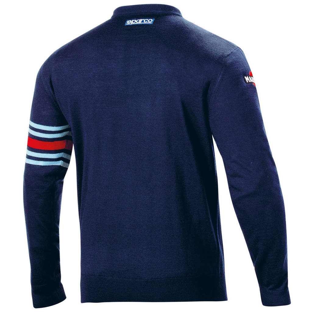 SPARCO 01338MRBM2M Wool CREWNECK SWEATSHIRT MARTINI RACING, navy blue, size M Photo-1 