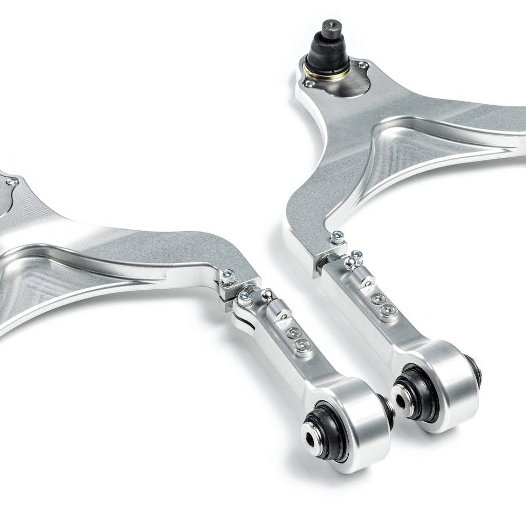 UNPLUGGED PERFORMANCE UP-MX2-102-1.1 Billet Adjustable Front Upper Control Arm Set - Ultimate Edition (FUCA) (Fits Model X 2021+) for TESLA Model X2 2021+ Photo-4 