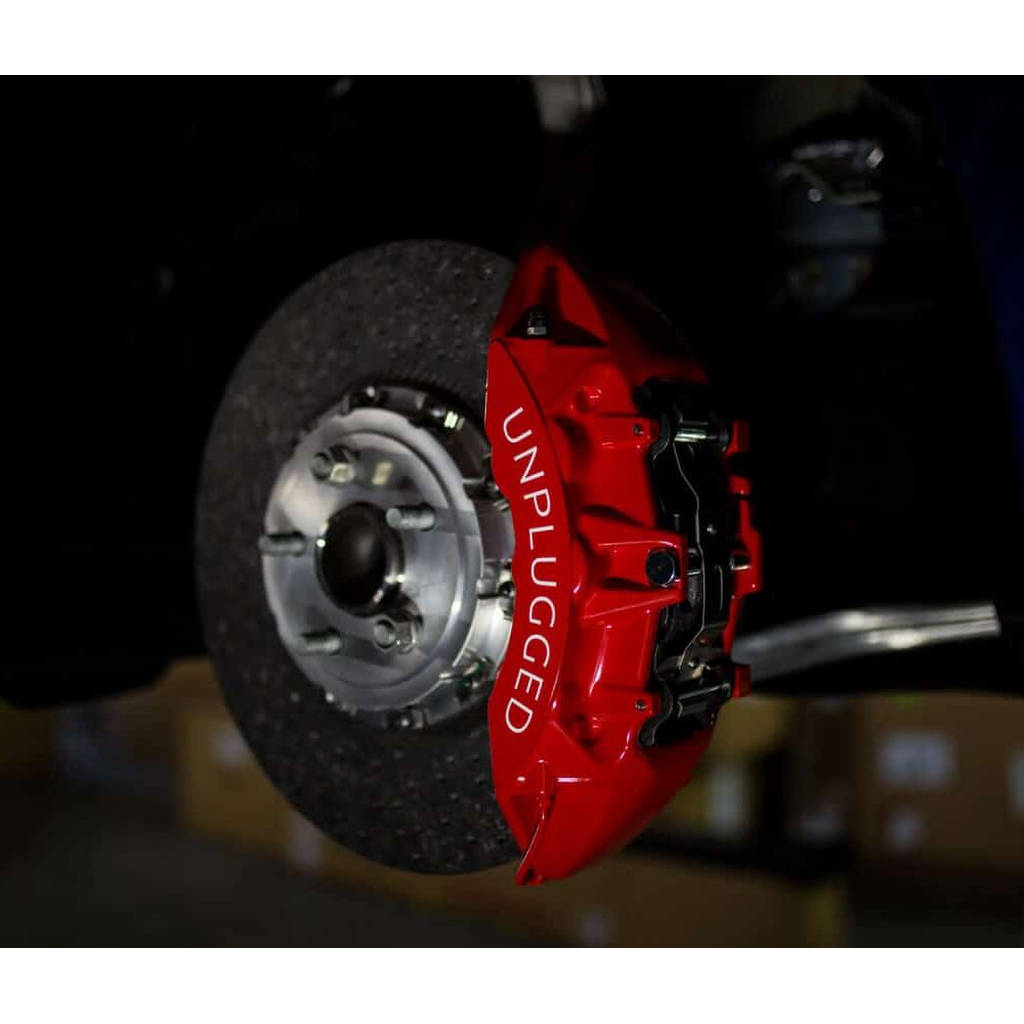 UNPLUGGED PERFORMANCE UP-UNIV-350-1.1 BFB 6 Piston Carbon Ceramic Front Big Brake Replacement - Street Pad Set Photo-2 