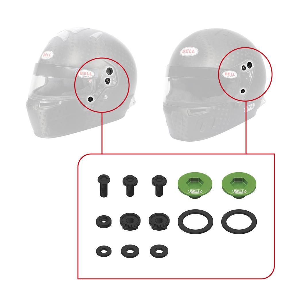 BELL 2020077 SV (SE06) Pivot kit & Screws, green Photo-4 
