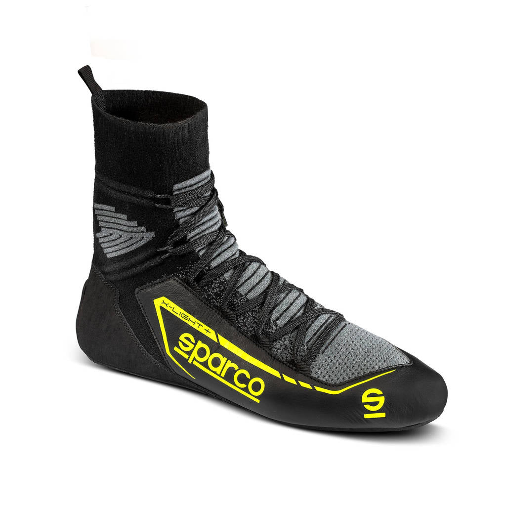 SPARCO 00127845NRGF X-LIGHT+ Racing shoes, FIA 8856-2018, black/yellow, size 45 Photo-1 