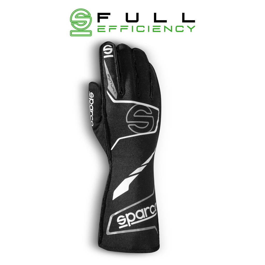 SPARCO 00136513NRBI FUTURA Racing gloves, FIA 8856-2018, black/white, size 13 Photo-0 
