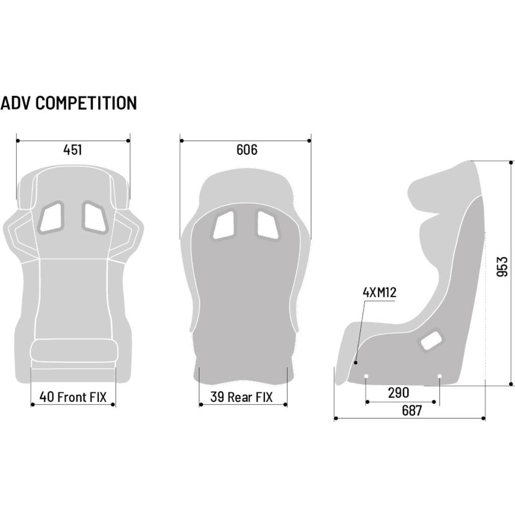 SPARCO 008034ZNR ADV COMPETITION Racing seat, FIA 8862-2009, carbon Photo-3 