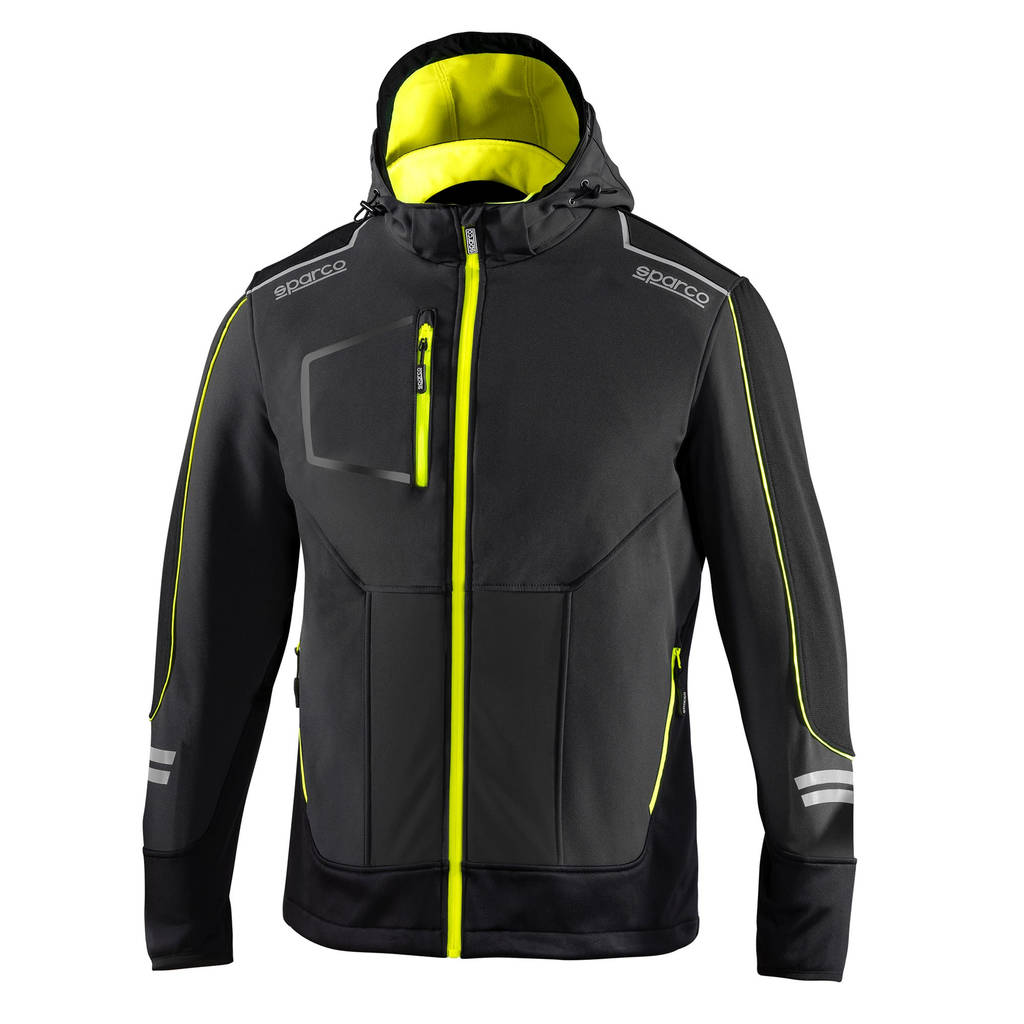SPARCO 02412GSGF0XS TECH Soft-shell, grey/yellow fluo, size XS Photo-0 