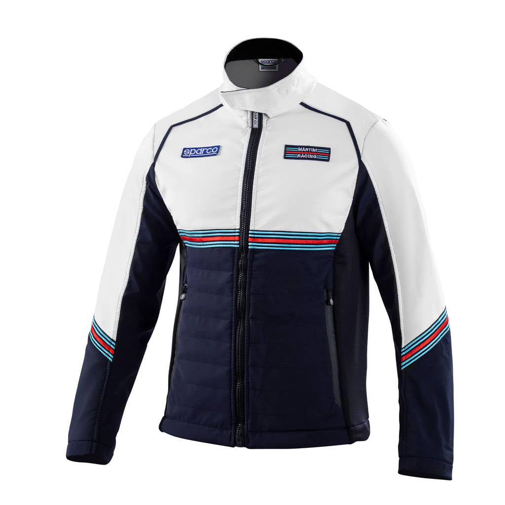 SPARCO 01363MRBMBI4XL SOFT SHELL MARTINI RACING Jacket, navy blue/white, size XL Photo-0 