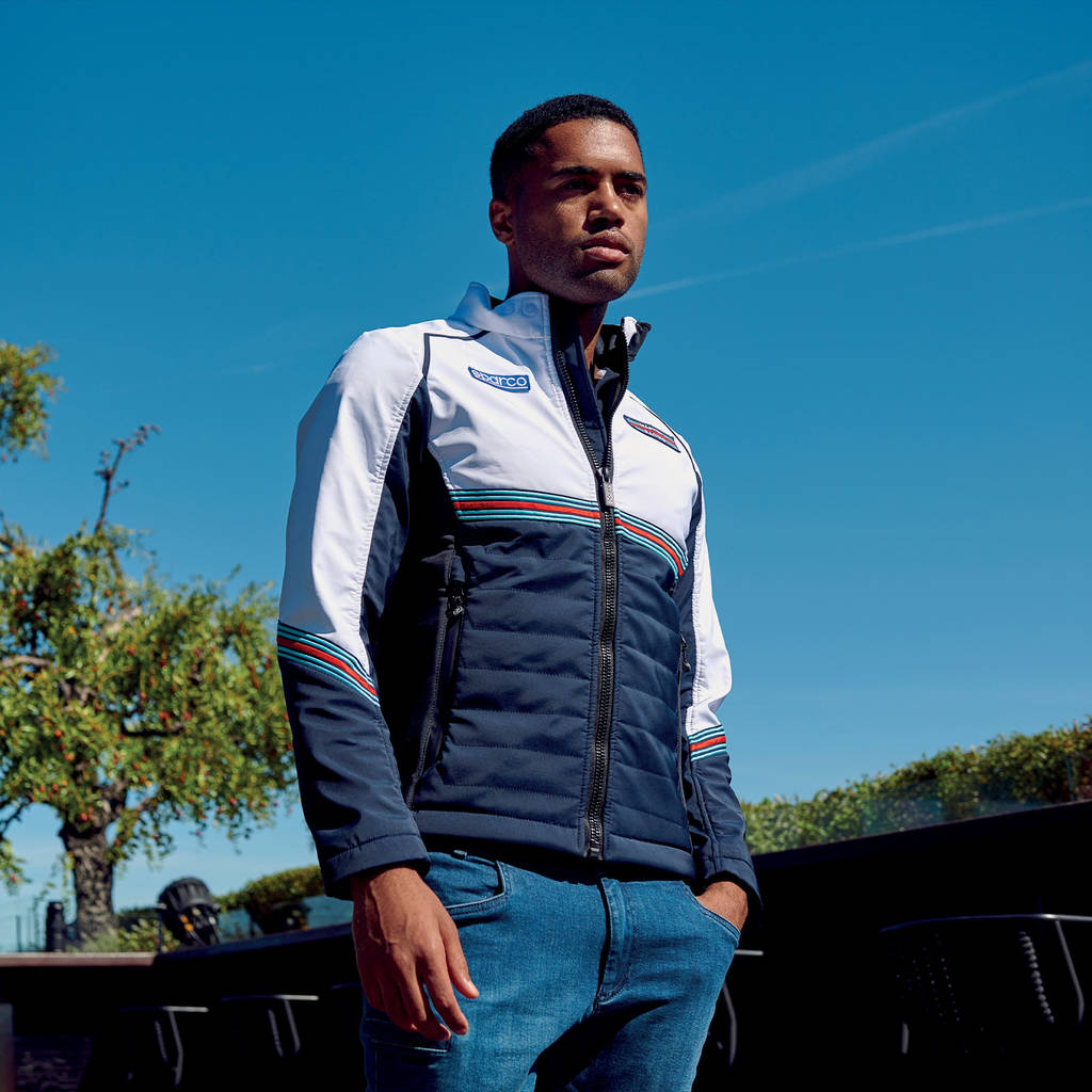 SPARCO 01363MRBMBI4XL SOFT SHELL MARTINI RACING Jacket, navy blue/white, size XL Photo-2 
