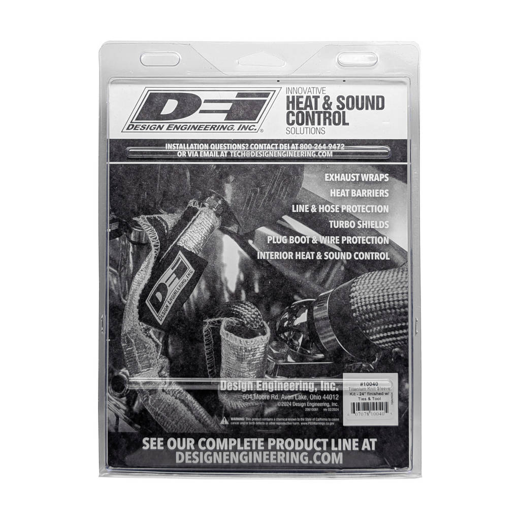 DEI 10040 Titanium Knit Exhaust Sleeve 4" x 24" Photo-3 