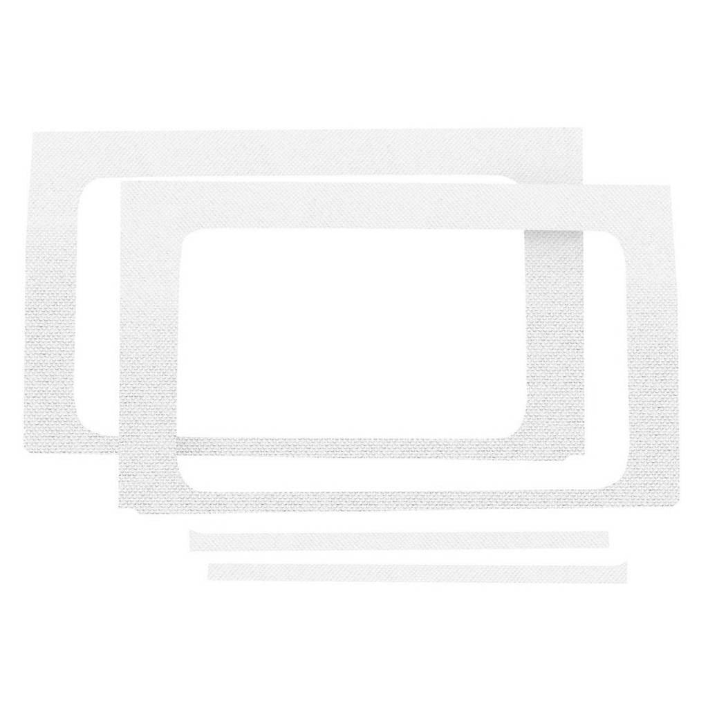 DEI 50175 White Original Finish Rear Side Window Only for JEEP Wrangler JL 4-Door Photo-0 